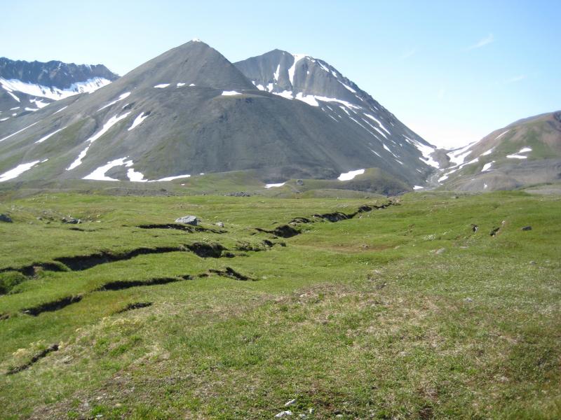 2002 Denali fault rupture.  Photography by Dr. Richard Koehler